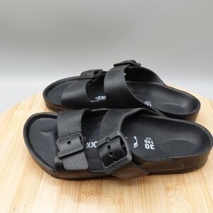 Birkenstock Sandals Kids 12-12.5 30 Black Arizona EVA Slip On Straps Lightweight